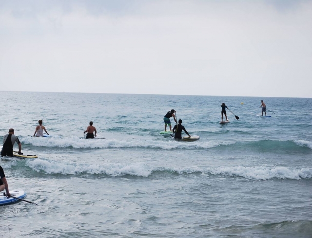 Iniciando la travesia de sup